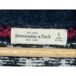 Abercrombie & Fitch Blue White Fair Isle Knit Long Sleeve Cardigan Sweater Sz S Photo 2