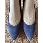 Eric Michael  Navy Blue Suede Leather TEVA Wedge Almond Toe Shoes Spain 38 7.5-8 Photo 1