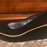 Pilcro and the Letterpress ANTHRO Black Tan Trim 2.75” Wedge Heels $150 VGUC 7 Photo 0