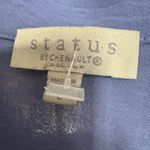 Status by Chenault NWOT Roll Tab Button Front
Duster Shirt In Cornflower Blue Size L Photo 3