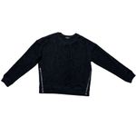 Rails  Women's Black Animal Print Sweatshirt XS Marlo Flocked Cobra Pattern Photo 2