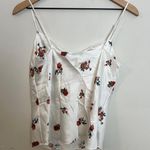 Vince NWT - Silk Ikat Floral Draped Camisole Career Work White Photo 4