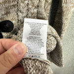 Laura Scott  Cardigan Womens Small Brown Fisherman Cable Knit‎ Toggle Academia Photo 7