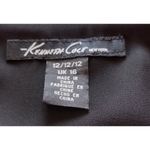 Kenneth Cole New York Sleeveless Black V-Neck faux wrap Dress Sz 12 Photo 7