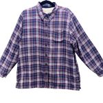 LL Bean Womens Shacket‎ Large Fur Lined Warm Soft Comfy Purple Relaxed Grunge Photo 0
