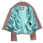 wilson's leather Vintage  Pink Leather Jacket Pink Suede Small Glam Photo 5