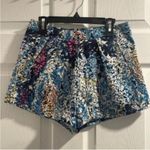 Muse Muse mini, bright, colored, Floral, pleated shorts, festival, spring Blue Photo 0