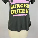 Wildfox  Grey Burger Queen Graphic Tee XS Photo 3