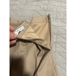 Tamifly Pleated Tennis Skirt Skort Womens Size L Beige Khaki Stretch Waist Zip Tan Size L Photo 6
