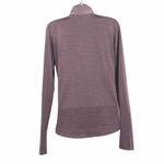 Under Armour  HeatGear Half Zip Athletic Athleisure Striped Purple Pullover Small Photo 1