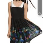 Hot Topic Disney small Alice in Wonderland black collar floral dress Photo 4