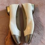 London Fog  white and silver Annee dress shoes square toe and heel size 8.5 Photo 3