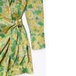 ZARA NWOT FLORAL SILKY SATIN EFFECT KNOTTED BLOGGERS FAV WRAP MINI DRESS Photo 6