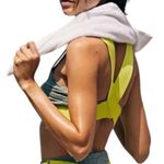 NWT Free People Movement Just Breathe
Colorblock Sports Bra / Heather Olive XS Photo 2