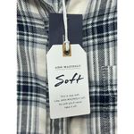 American Eagle  Ahh-mazingly Soft Boyfriend Fit Women’s Size Medium Blue Plaid Photo 5