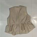 SheIn  Beige Floral Embroidered Tank Top Photo 3