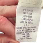 Vintage 90s iolani Made In Hawaii White Floral Sleeveless Hawaiian Dress Small Photo 4