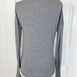 Zella ruched long sleeve tee, So Graceful heather gray gathered workout T-shirt Photo 2