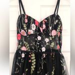 Embroidered Illusion Corset Gown Black Size undefined Photo 4