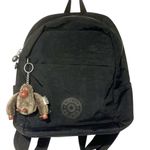 Kipling  Ferris Backpack Black TONAL Bag Nylon Travel Monkey Keychain Photo 0