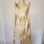Stradivarius NWT  tie dye printed dress in yellow Photo 2