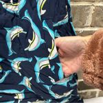 Crown & Ivy Dolphin Dress Sleeveless Cinched Waist Keyhole Back Button Blue 4P Photo 4