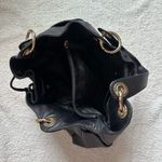 Michael Kors Black Leather LUDLOW Hobo Bag Shoulder Purse Drawstring Photo 4