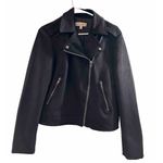 Philosophy ‎ Black Juniors Motorcycle
Moto Jacket Large Faux Suede Photo 0