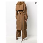 New Marni beige brown wool belted trench coat Size 0 Photo 5