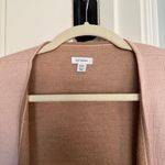 Cuyana  Reversible Alpaca Sweater Coat Pink Tan Pockets Open Cardigan Photo 4