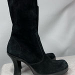 Gianni Bini  Black leather Heeled Boots 7 1/2 N Round Town Photo 0