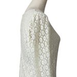 Riley & Rae Lace Top 3/4 Sleeves Round Neck Cream Pullover Women's Size Medium Photo 7