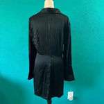 Reformation  Alaine Faux-Wrap Silk Mini Dress Cocktail Party Holiday LBD Size 8 Photo 5