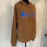 Carhartt New Size Small Brown Hoodie TENCEL™ Series Loose Fit Graphic Sweatshirt Photo 1