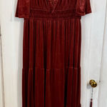 Baltic Born  Terracotta Velvet Gown NWT Photo 0