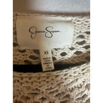 Jessica Simpson  Beige xs Crochet Knit Sweater poncho boho cottagecore Photo 1
