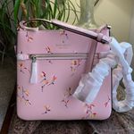 Kate Spade Authentic Saffiano leather floral zip top Crosby Photo 1