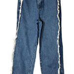 Nasty Gal Jeans Fray Seam Straight Denim Jeans Women’s Size 6 Photo 0
