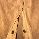 Soft Surroundings  Women’s Faux Suede Snap Button Front Brown A-Line Skirt Photo 3