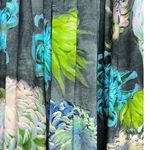 Psophia Crisantemo Print Silk Blend Midi Skirt Green Floral Women’s Size 40 Size M Photo 5