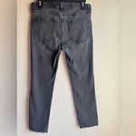GAP Black Acid Wash Straight 26 Petite Jeans Raw Hem Ankle Gray Size undefined Photo 6