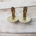 Vintage Clip On Earrings Gold & Silver Tone Circle Stamped W Germany Photo 3