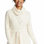 Free People For The Love of Cables Oversized Cream Sweater Dress Tunic XS Photo 0