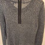 Material Girl Shimmer Metallic Knit Sweater Black Silver Pullover Womens Large Photo 0