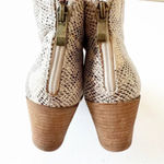 Beast Fashion LA Reptile Print Ankle Boot Women’s Size‎ 5.5 Bootie Western Look Gray Photo 7