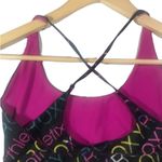 Roxy Reversible Logo/Pink/Black Lined Sports Bra Photo 8