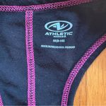 Athletic Works  Racerback Tank (M) – Black Pink "Plank Now Wine Later" Graphic Photo 3