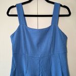 Boden Strappy Seersucker Midi Dress Blue Size 6P Photo 2
