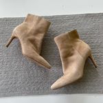 Vince Camuto  Allost Tan Taupe Genuine Suede Leather Heeled Boots Size 8.5 Photo 12