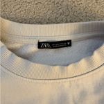 ZARA  Cream Hoodie Cropped Photo 1